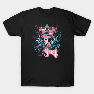 Ghost Retro Pink T-Shirt